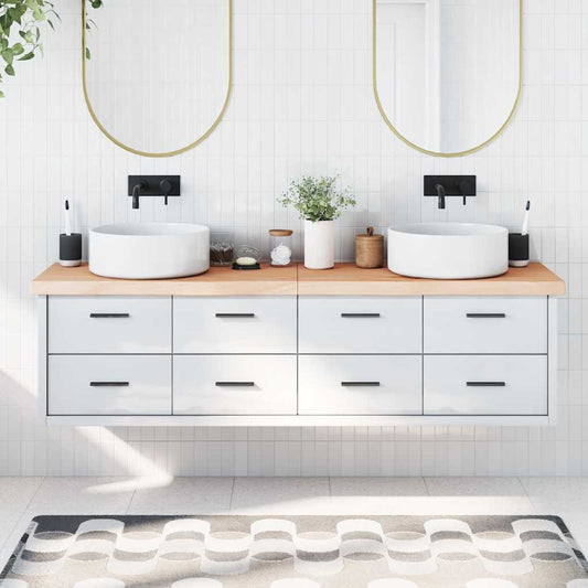 Wastafelblad 180x60x(2-6) cm onbehandeld massief hout is nu te koop bij PeponiXL, paradijselijk wonen!