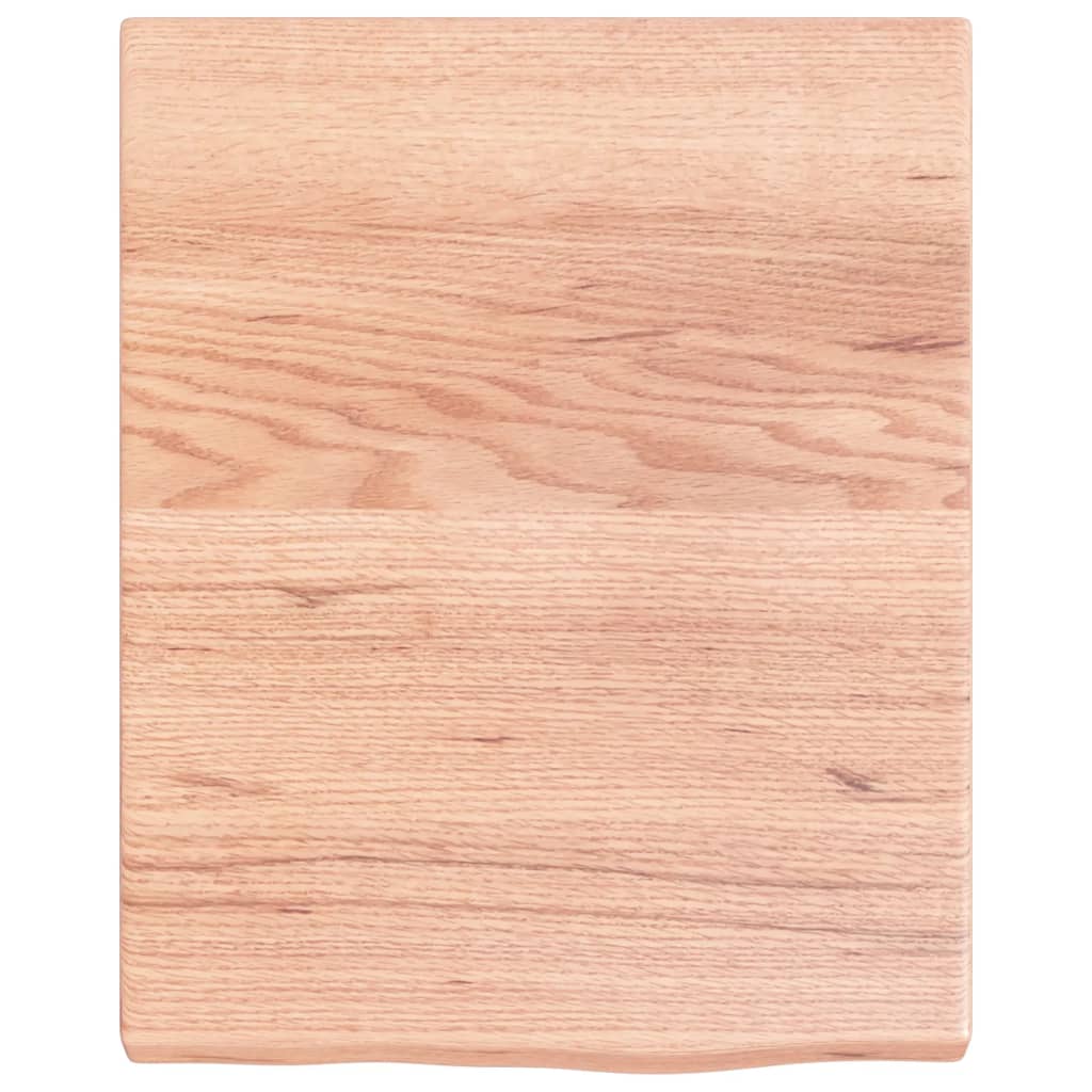 Wastafelblad 40x50x(2-4) cm behandeld massief hout lichtbruin is nu te koop bij PeponiXL, paradijselijk wonen!