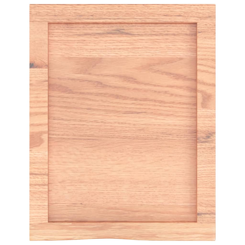 Wastafelblad 40x50x(2-4) cm behandeld massief hout lichtbruin is nu te koop bij PeponiXL, paradijselijk wonen!