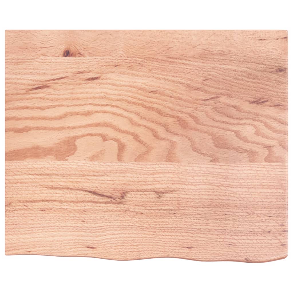 Wastafelblad 60x50x(2-6) cm behandeld massief hout lichtbruin is nu te koop bij PeponiXL, paradijselijk wonen!