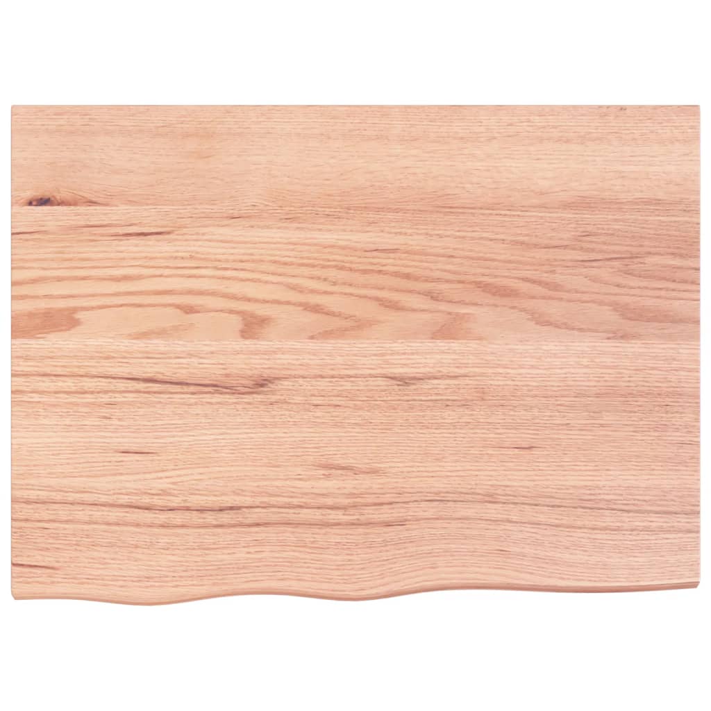 Wastafelblad 80x60x(2-4) cm behandeld massief hout lichtbruin is nu te koop bij PeponiXL, paradijselijk wonen!