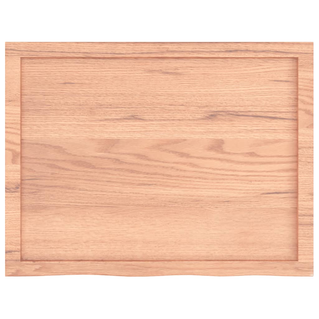 Wastafelblad 80x60x(2-4) cm behandeld massief hout lichtbruin is nu te koop bij PeponiXL, paradijselijk wonen!