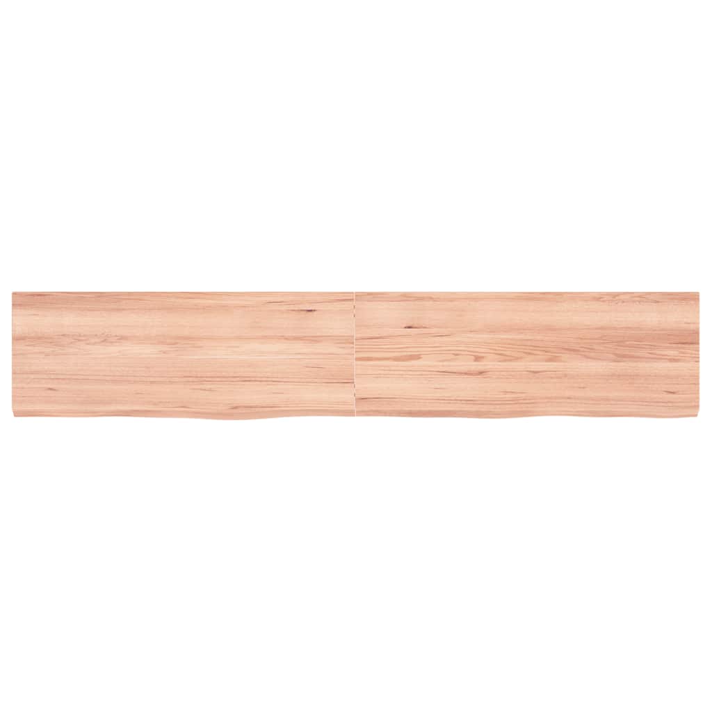 Wastafelblad 160x30x(2-4) cm behandeld massief hout lichtbruin is nu te koop bij PeponiXL, paradijselijk wonen!