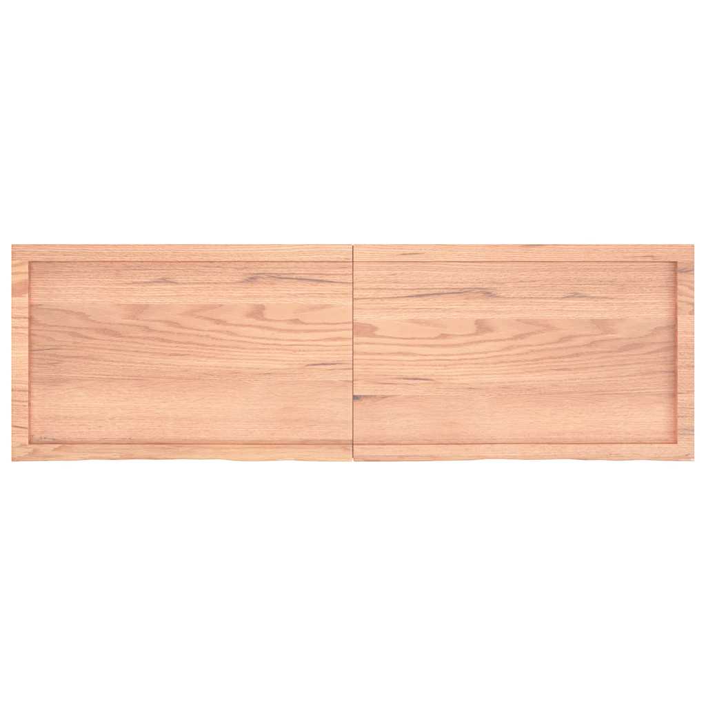 Wastafelblad 160x50x(2-4) cm behandeld massief hout lichtbruin is nu te koop bij PeponiXL, paradijselijk wonen!