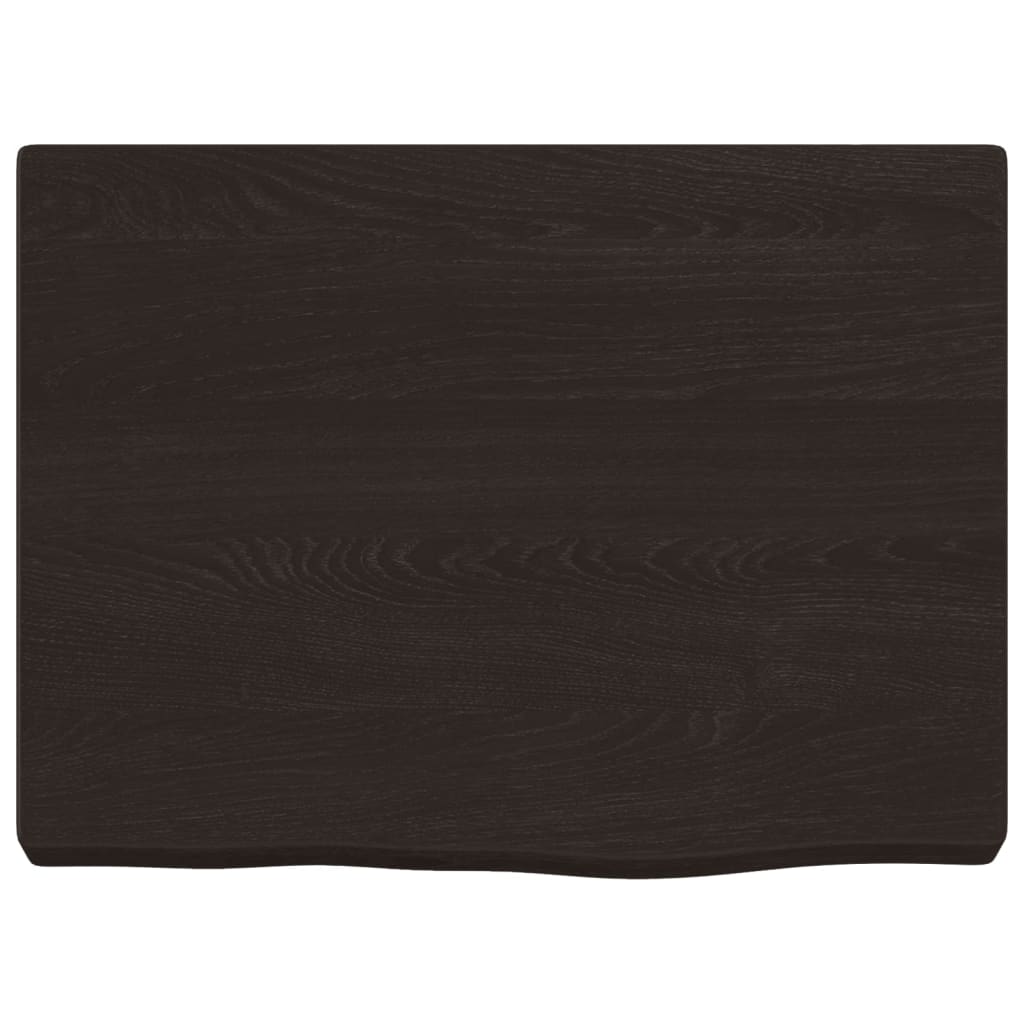 Wastafelblad 40x30x(2-4) cm behandeld massief hout donkerbruin is nu te koop bij PeponiXL, paradijselijk wonen!