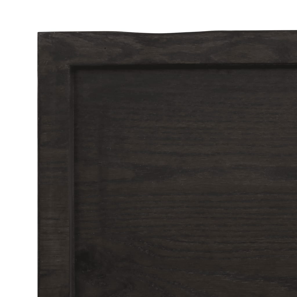 Wastafelblad 40x30x(2-6) cm behandeld massief hout donkerbruin is nu te koop bij PeponiXL, paradijselijk wonen!