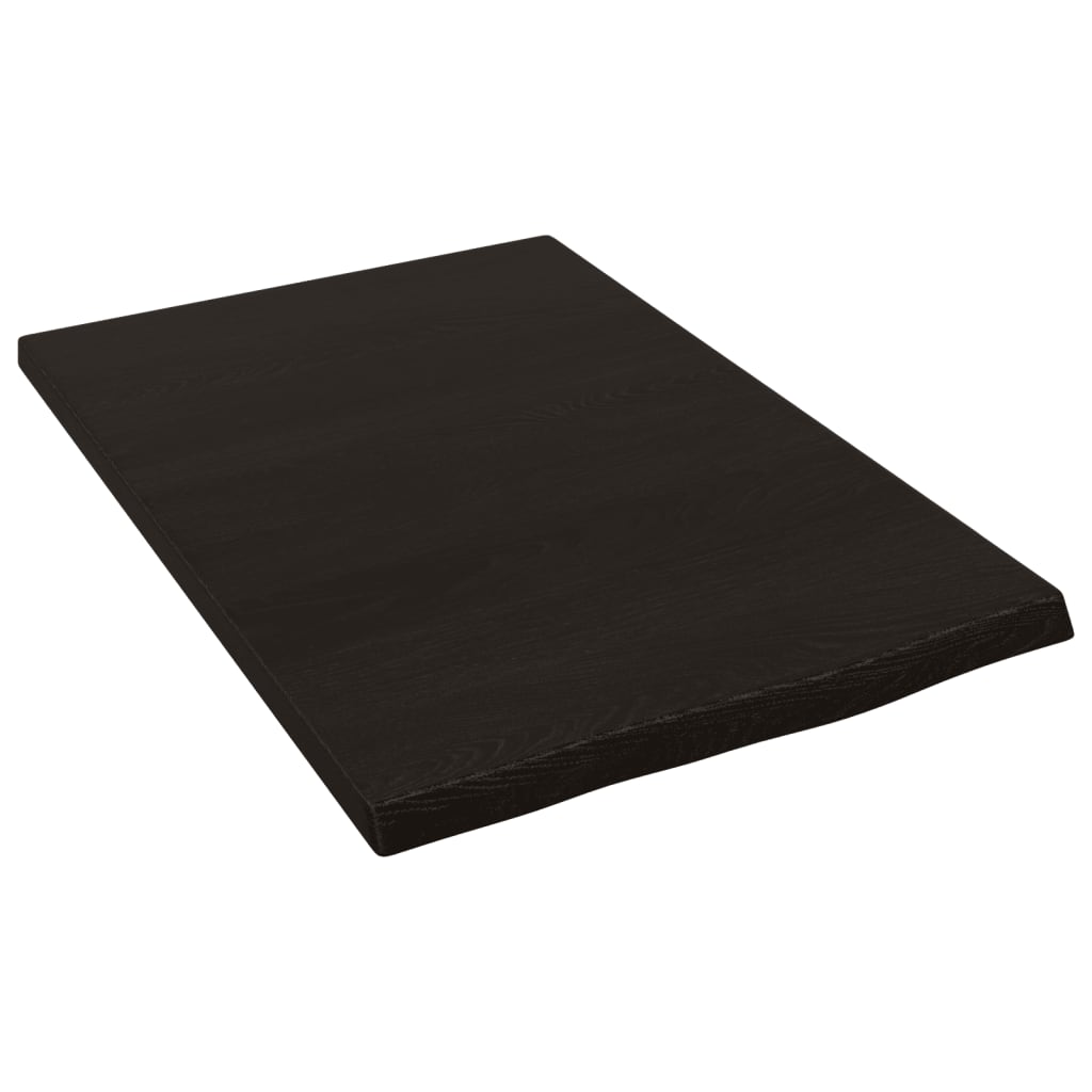 Wastafelblad 40x60x2 cm behandeld massief hout donkerbruin is nu te koop bij PeponiXL, paradijselijk wonen!