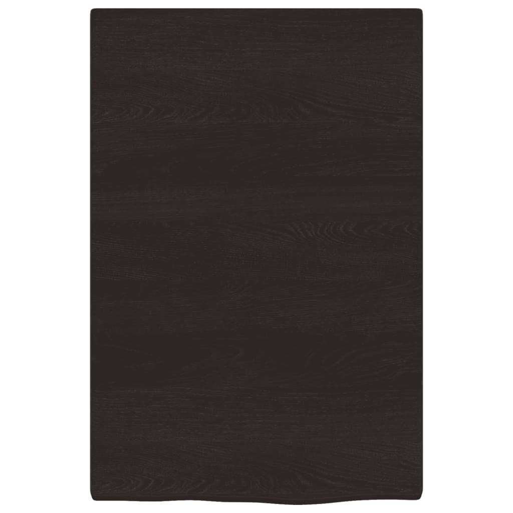 Wastafelblad 40x60x2 cm behandeld massief hout donkerbruin is nu te koop bij PeponiXL, paradijselijk wonen!