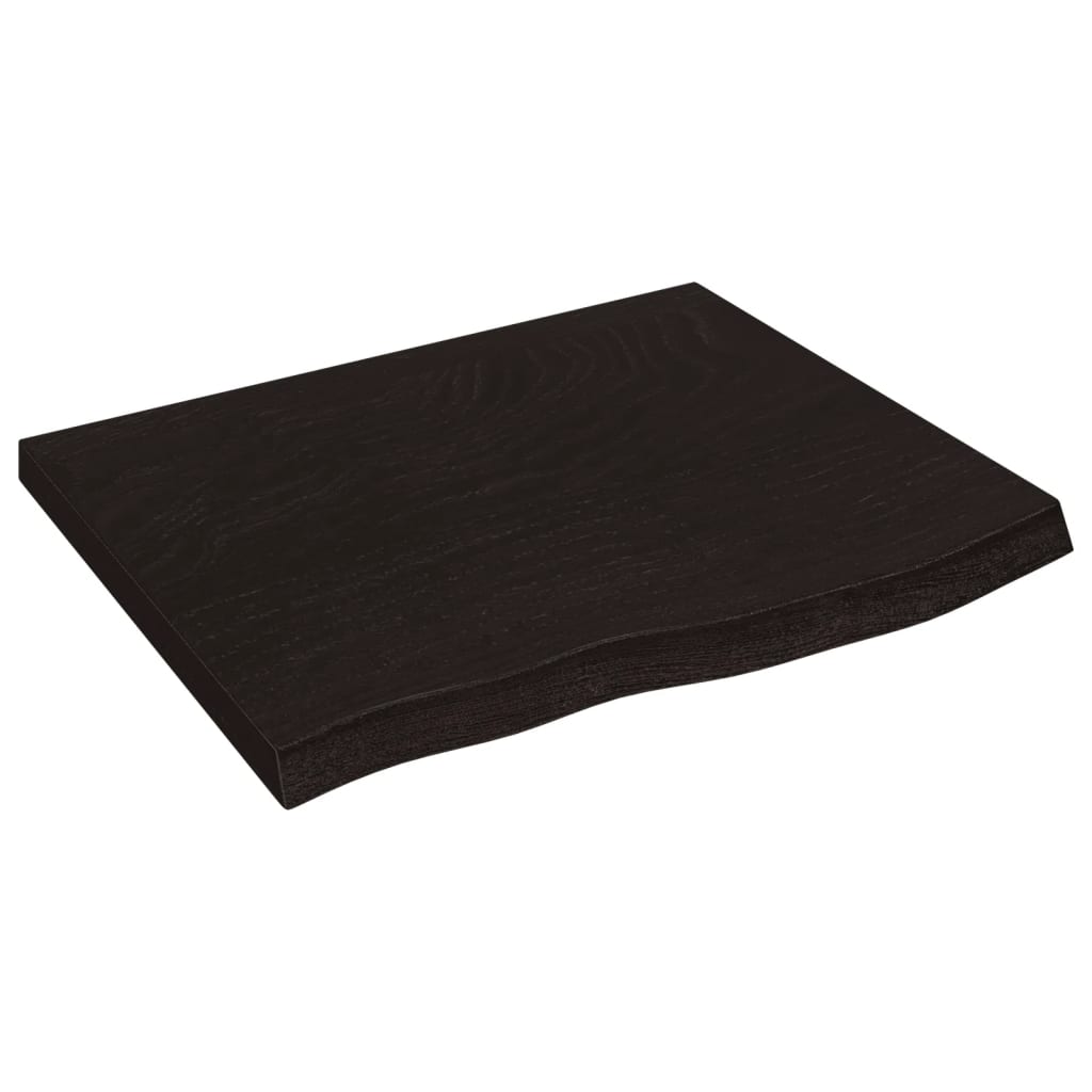 Wastafelblad 60x60x(2-4) cm behandeld massief hout donkerbruin is nu te koop bij PeponiXL, paradijselijk wonen!