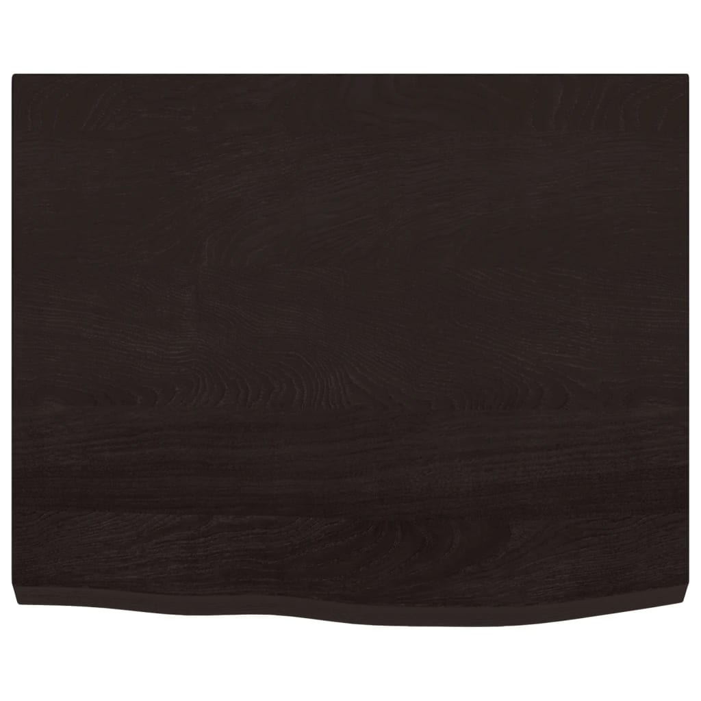 Wastafelblad 60x60x(2-4) cm behandeld massief hout donkerbruin is nu te koop bij PeponiXL, paradijselijk wonen!