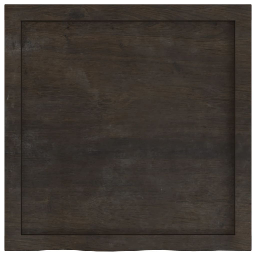 Wastafelblad 60x60x(2-4) cm behandeld massief hout donkerbruin is nu te koop bij PeponiXL, paradijselijk wonen!