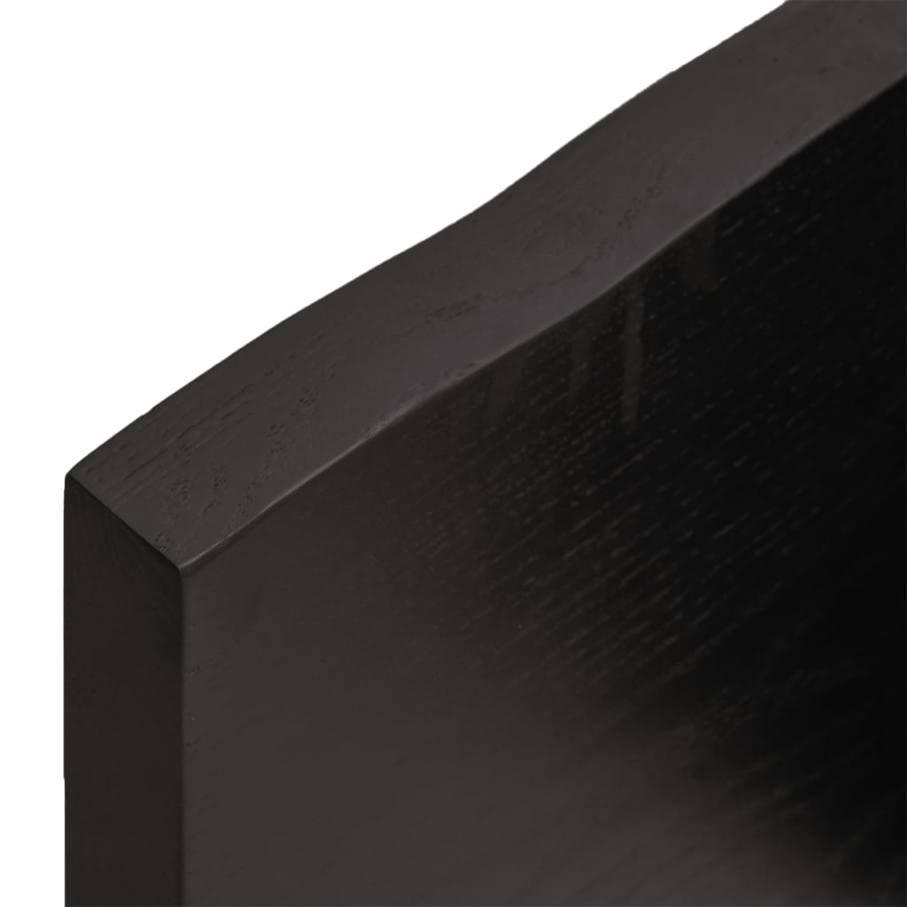 Wastafelblad 60x60x(2-4) cm behandeld massief hout donkerbruin is nu te koop bij PeponiXL, paradijselijk wonen!