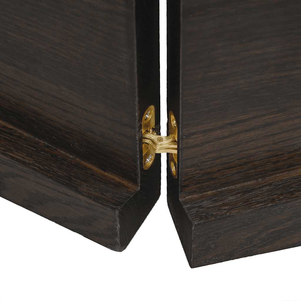 Wastafelblad 180x60x(2-4) cm behandeld massief hout donkerbruin is nu te koop bij PeponiXL, paradijselijk wonen!