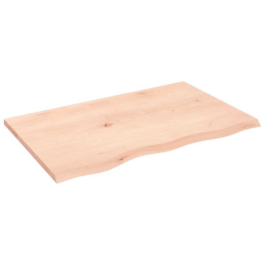 Tafelblad 80x50x2 cm onbehandeld massief eikenhout is nu te koop bij PeponiXL, paradijselijk wonen!
