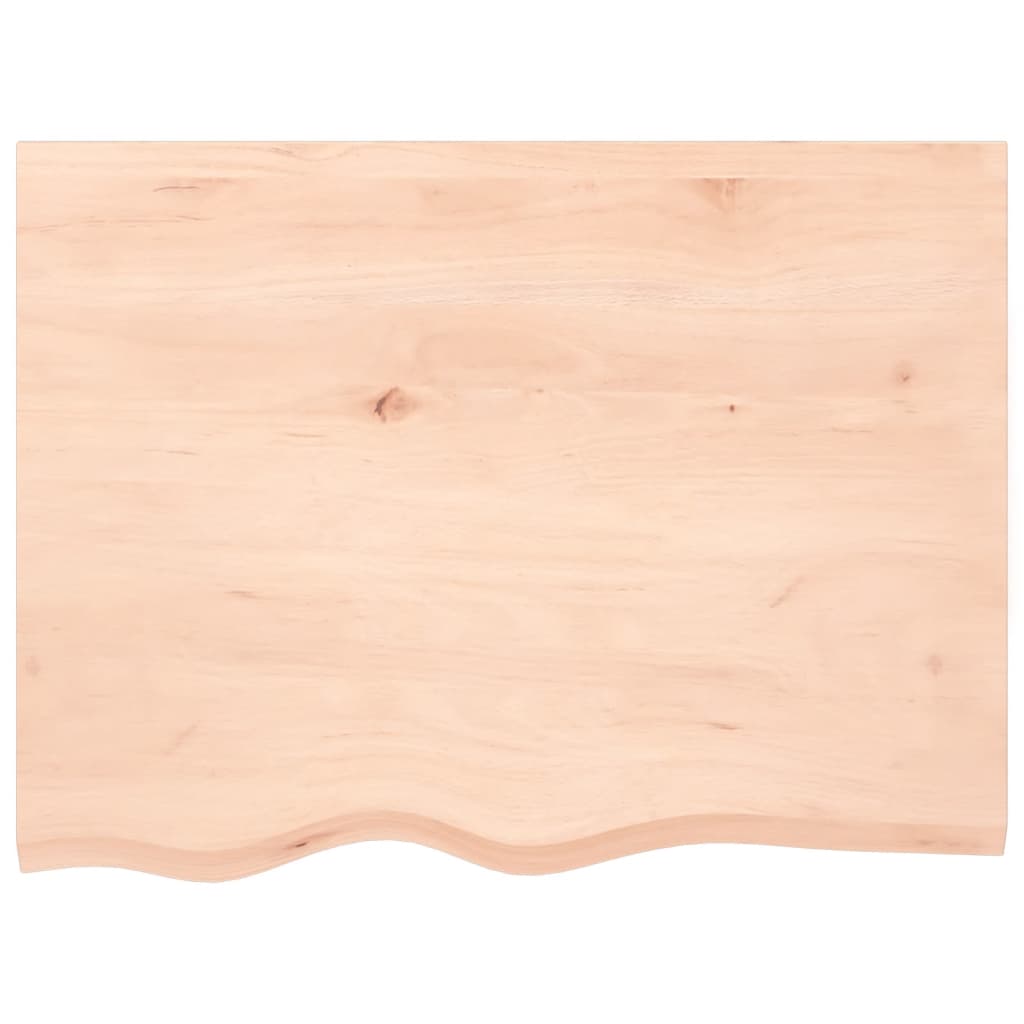 Tafelblad 80x60x(2-4) cm onbehandeld massief eikenhout is nu te koop bij PeponiXL, paradijselijk wonen!