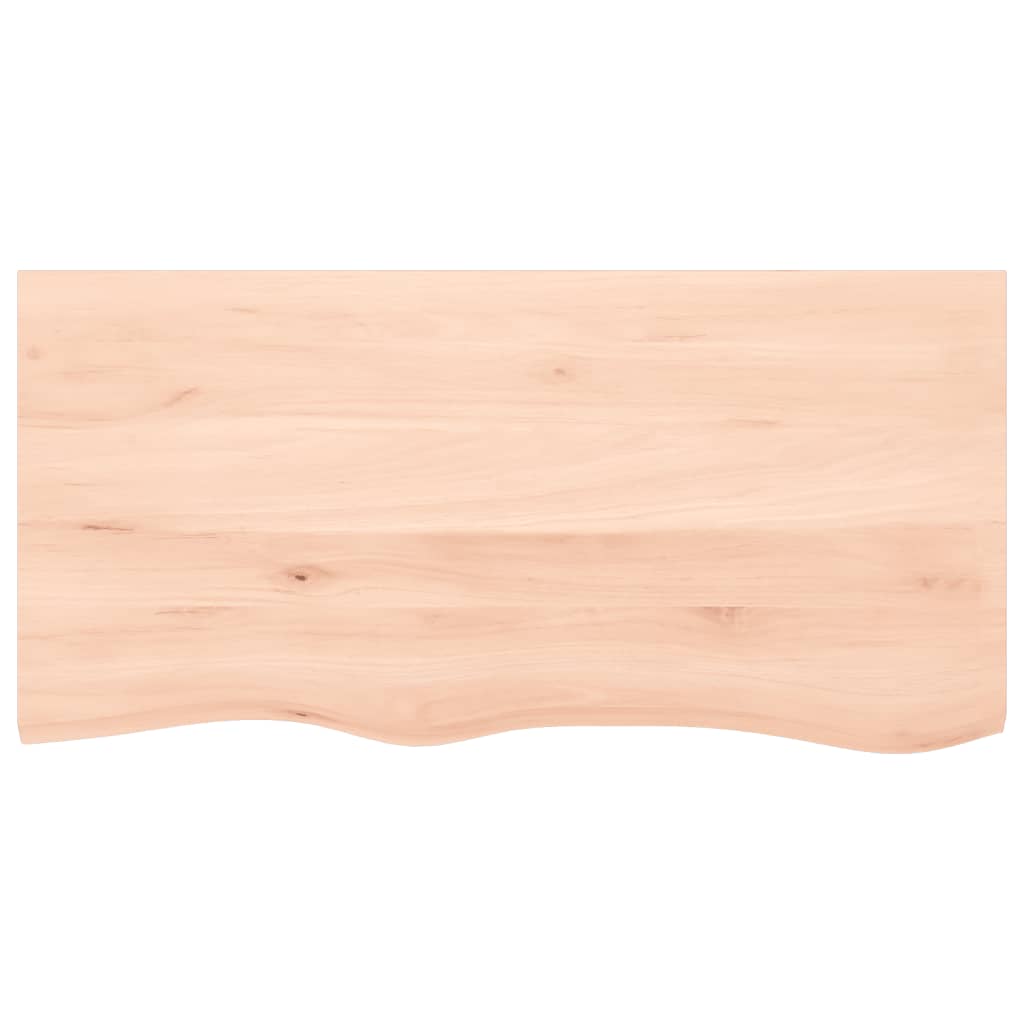 Tafelblad 100x50x(2-6) cm onbehandeld massief eikenhout is nu te koop bij PeponiXL, paradijselijk wonen!