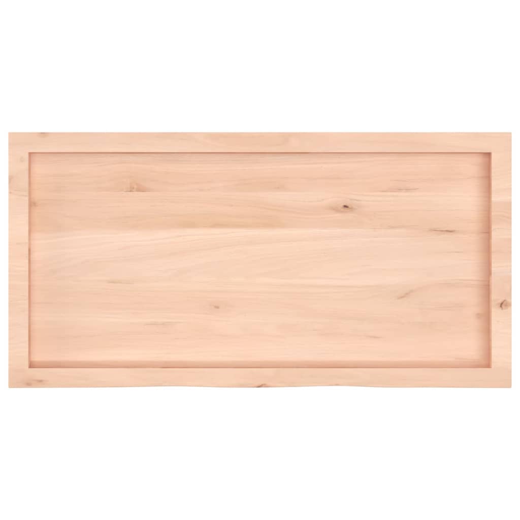 Tafelblad 100x50x(2-6) cm onbehandeld massief eikenhout is nu te koop bij PeponiXL, paradijselijk wonen!