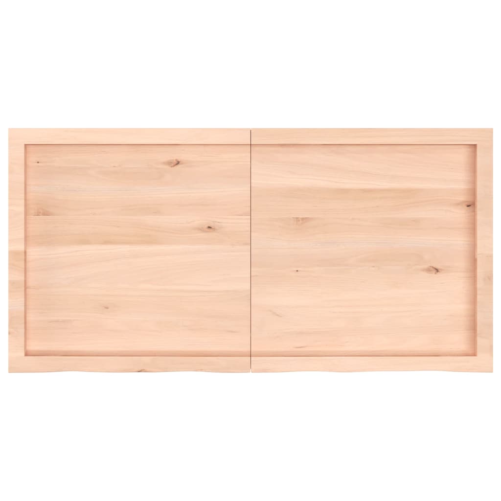 Tafelblad 120x60x(2-6) cm onbehandeld massief eikenhout is nu te koop bij PeponiXL, paradijselijk wonen!