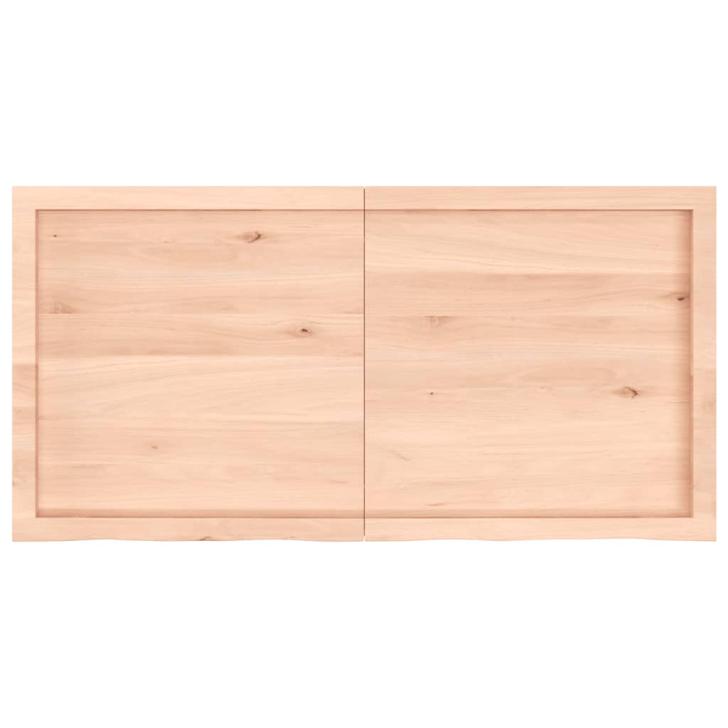 Tafelblad 120x60x(2-6) cm onbehandeld massief eikenhout is nu te koop bij PeponiXL, paradijselijk wonen!