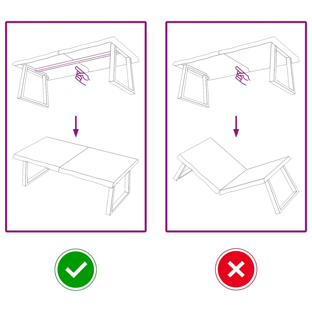 Tafelblad 120x60x(2-6) cm onbehandeld massief eikenhout is nu te koop bij PeponiXL, paradijselijk wonen!