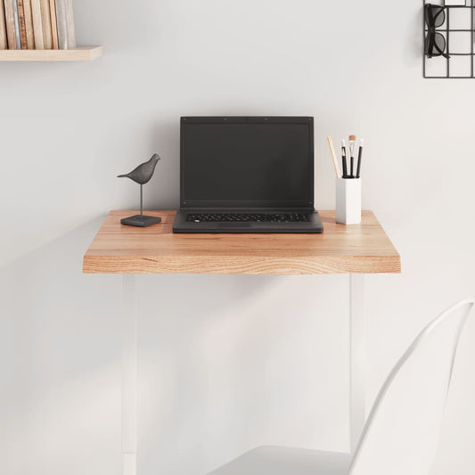 Tafelblad 60x50x(2-4) cm behandeld massief eikenhout lichtbruin is nu te koop bij PeponiXL, paradijselijk wonen!