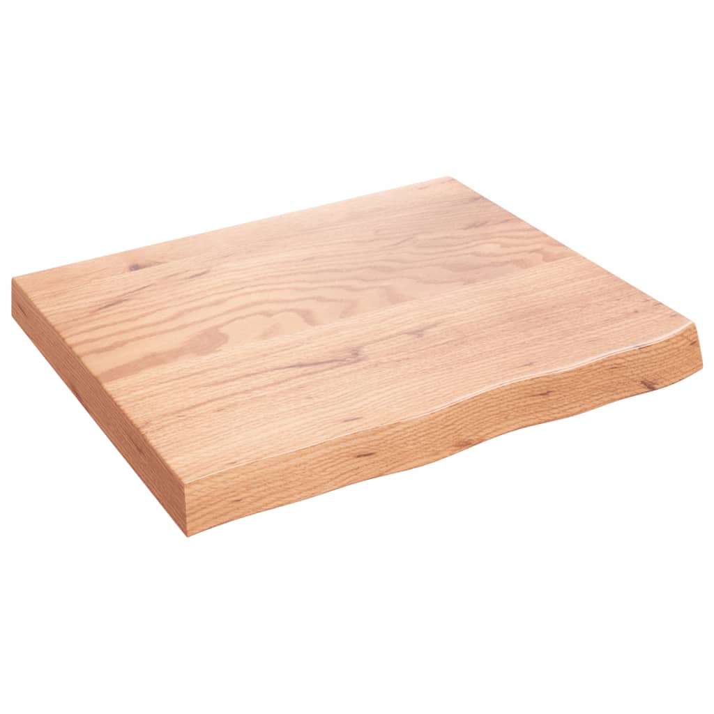 Tafelblad 60x50x(2-6) cm behandeld massief eikenhout lichtbruin is nu te koop bij PeponiXL, paradijselijk wonen!