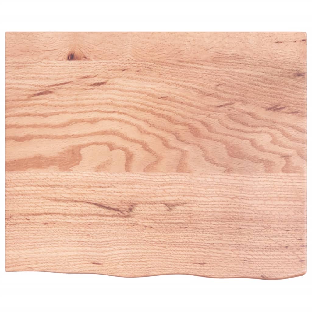 Tafelblad 60x50x(2-6) cm behandeld massief eikenhout lichtbruin is nu te koop bij PeponiXL, paradijselijk wonen!