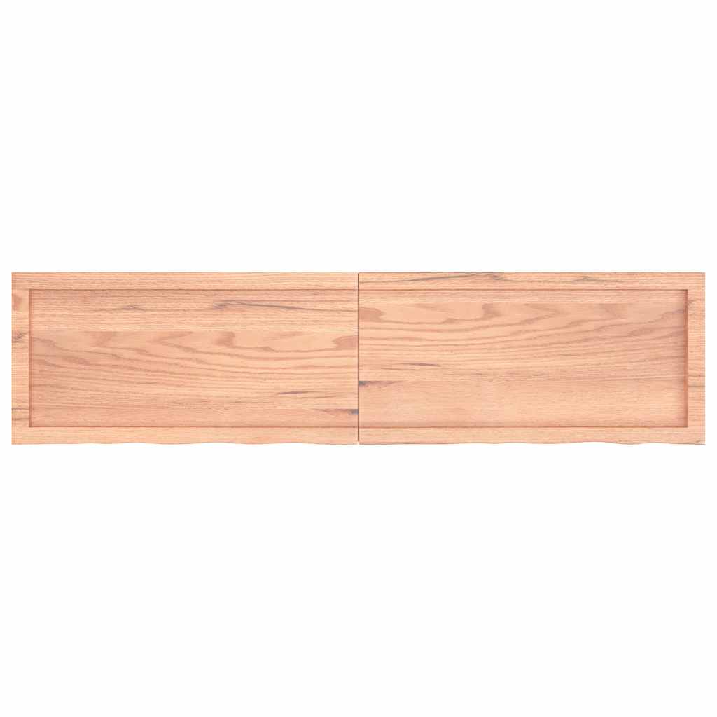 Tafelblad 160x40x(2-4)cm behandeld massief eikenhout lichtbruin is nu te koop bij PeponiXL, paradijselijk wonen!