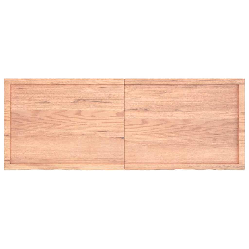 Tafelblad 160x60x(2-4)cm behandeld massief eikenhout lichtbruin is nu te koop bij PeponiXL, paradijselijk wonen!