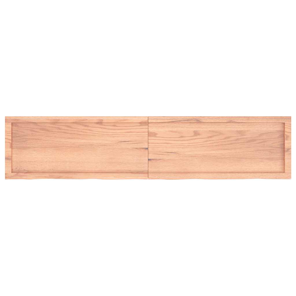 Tafelblad 180x40x(2-4)cm behandeld massief eikenhout lichtbruin is nu te koop bij PeponiXL, paradijselijk wonen!