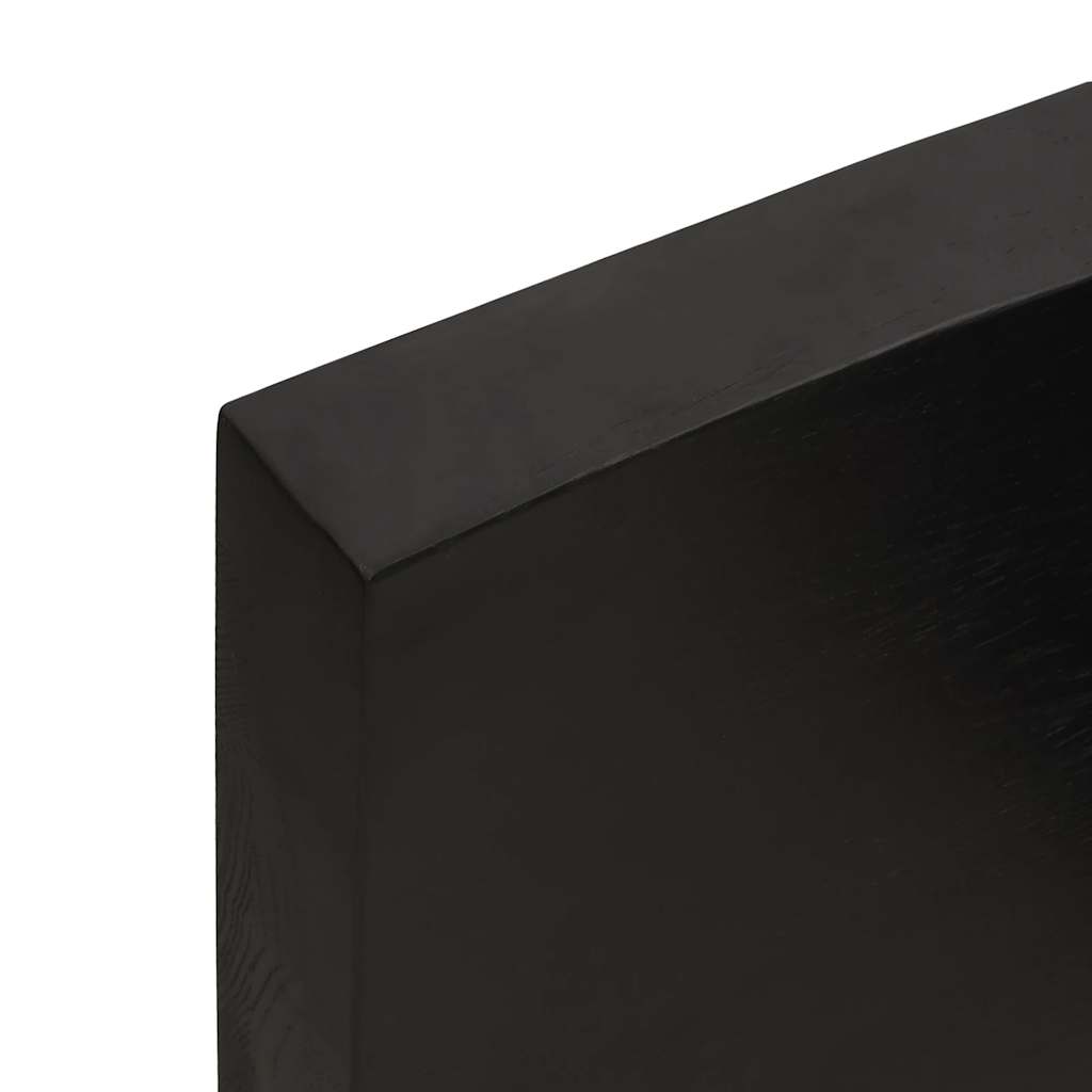 Tafelblad 120x50x(2-6)cm behandeld eikenhout donkerbruin is nu te koop bij PeponiXL, paradijselijk wonen!