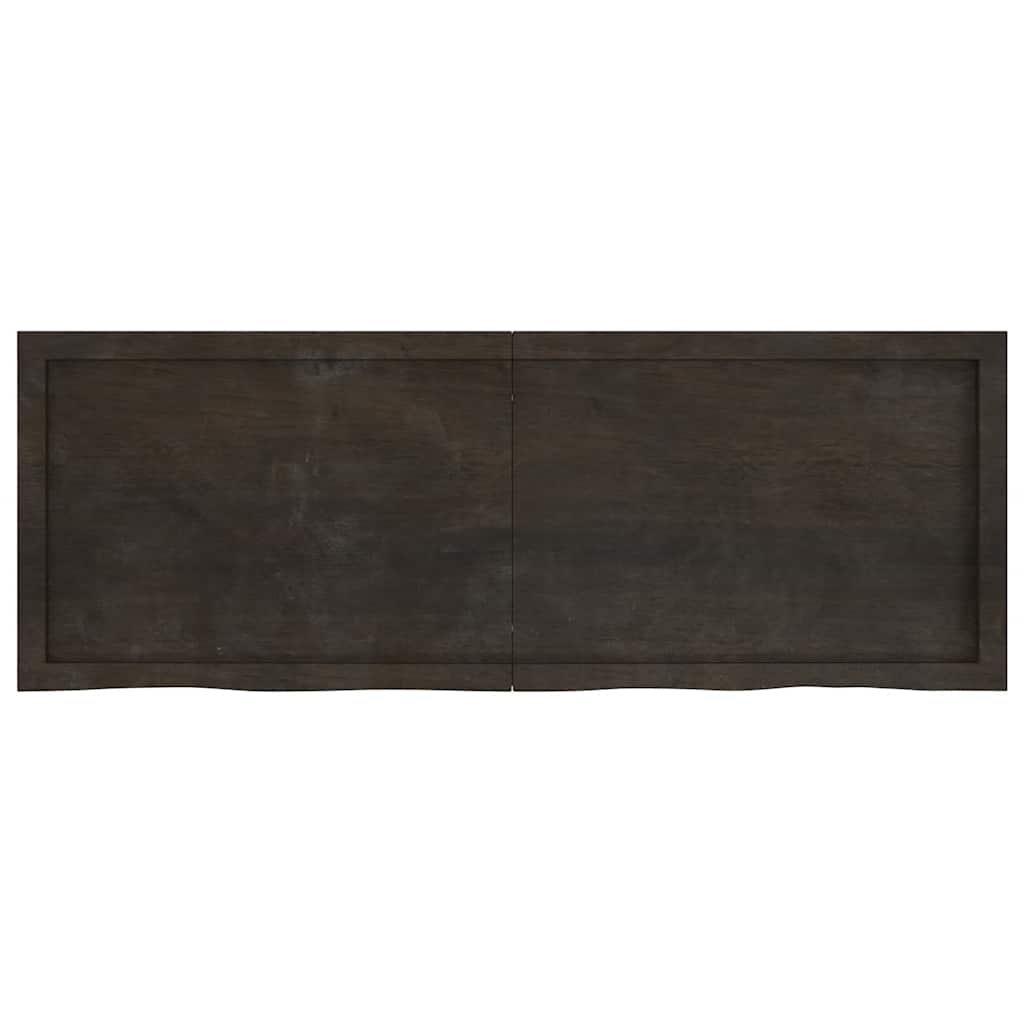 Tafelblad 140x50x(2-6)cm behandeld eikenhout donkerbruin is nu te koop bij PeponiXL, paradijselijk wonen!