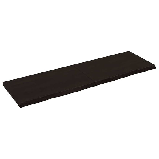 Tafelblad 160x50x(2-4)cm behandeld eikenhout donkerbruin is nu te koop bij PeponiXL, paradijselijk wonen!