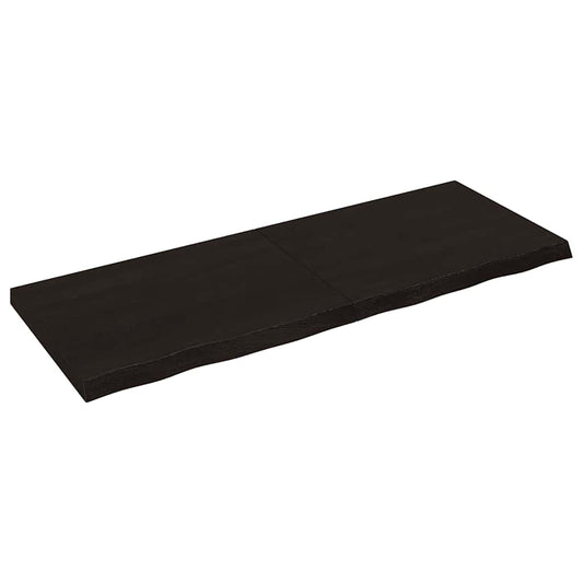 Tafelblad 160x60x(2-6)cm behandeld eikenhout donkerbruin is nu te koop bij PeponiXL, paradijselijk wonen!