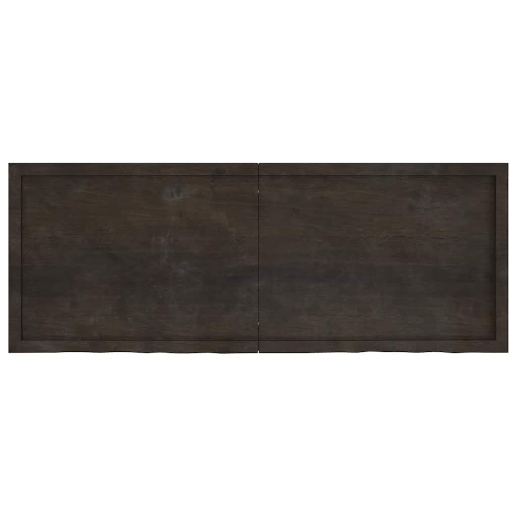 Tafelblad 160x60x(2-6)cm behandeld eikenhout donkerbruin is nu te koop bij PeponiXL, paradijselijk wonen!