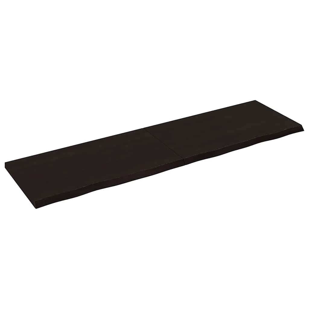 Tafelblad 180x50x(2-4)cm behandeld eikenhout donkerbruin is nu te koop bij PeponiXL, paradijselijk wonen!