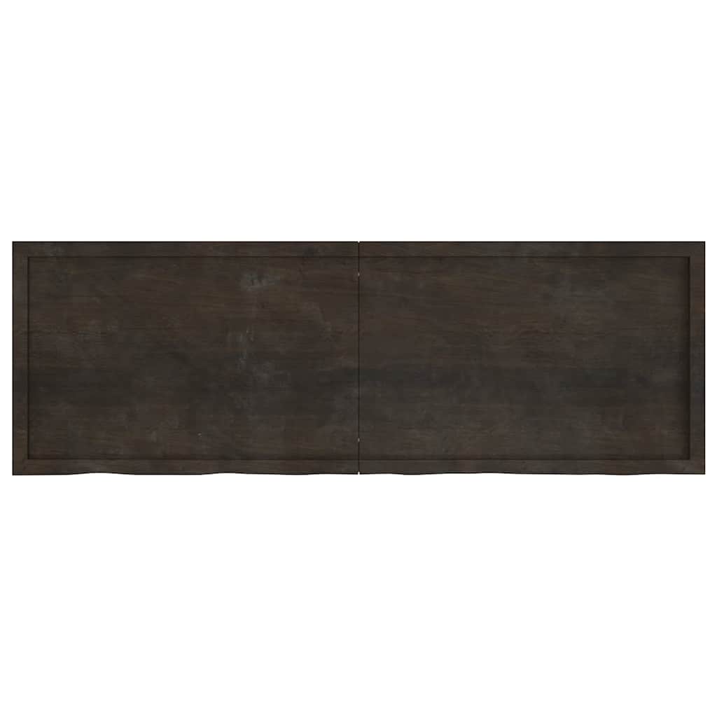 Tafelblad 180x60x(2-6)cm behandeld eikenhout donkerbruin is nu te koop bij PeponiXL, paradijselijk wonen!