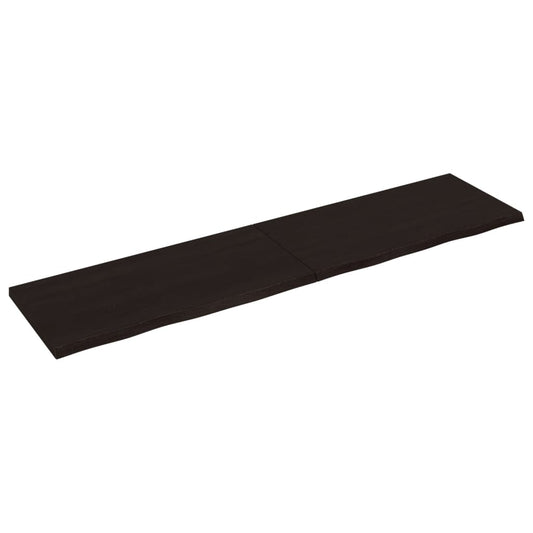 Tafelblad 200x50x(2-4)cm behandeld eikenhout donkerbruin is nu te koop bij PeponiXL, paradijselijk wonen!