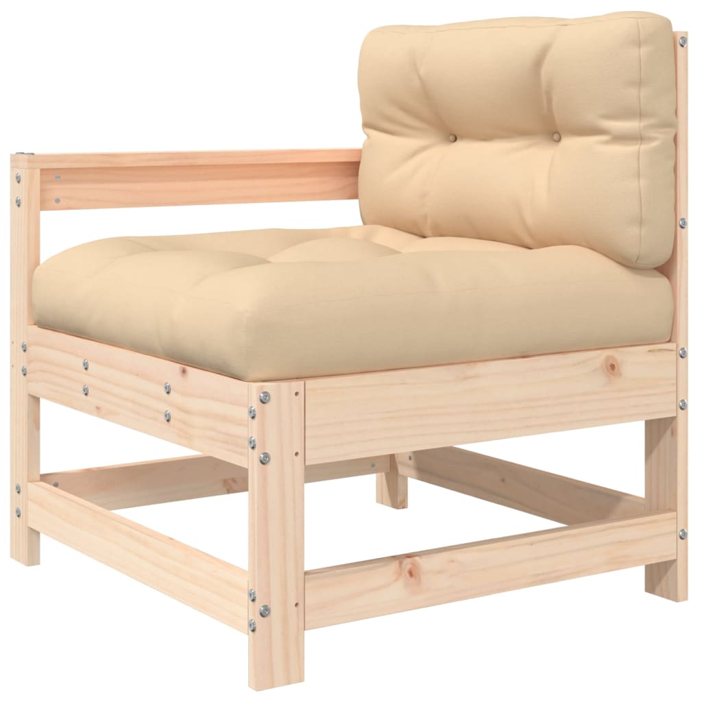 5-delige Loungeset met kussens massief hout is nu te koop bij PeponiXL, paradijselijk wonen!
