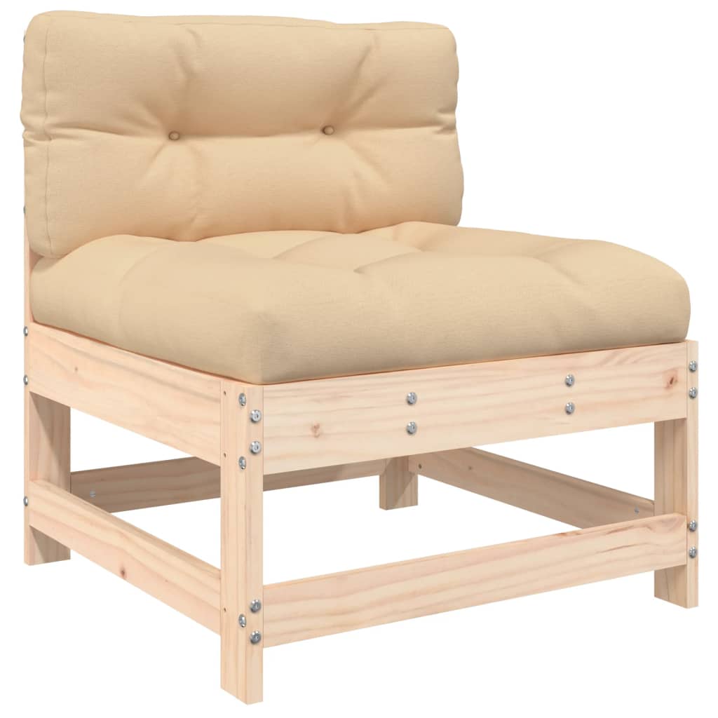 5-delige Loungeset met kussens massief hout is nu te koop bij PeponiXL, paradijselijk wonen!