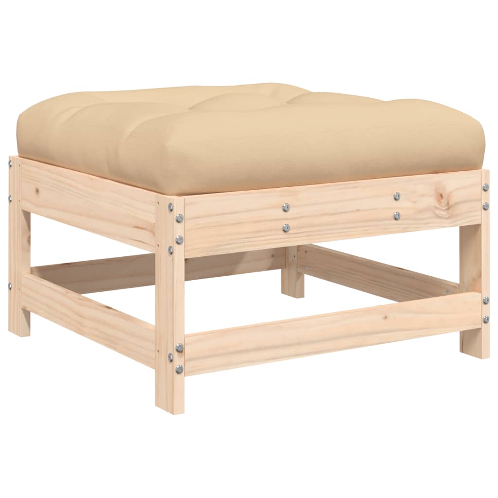 5-delige Loungeset met kussens massief hout is nu te koop bij PeponiXL, paradijselijk wonen!