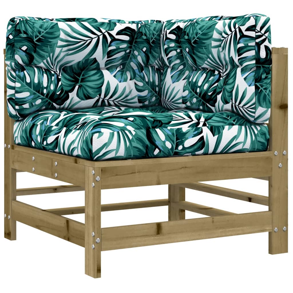 5-delige Loungeset met kussens geïmpregneerd grenenhout is nu te koop bij PeponiXL, paradijselijk wonen!