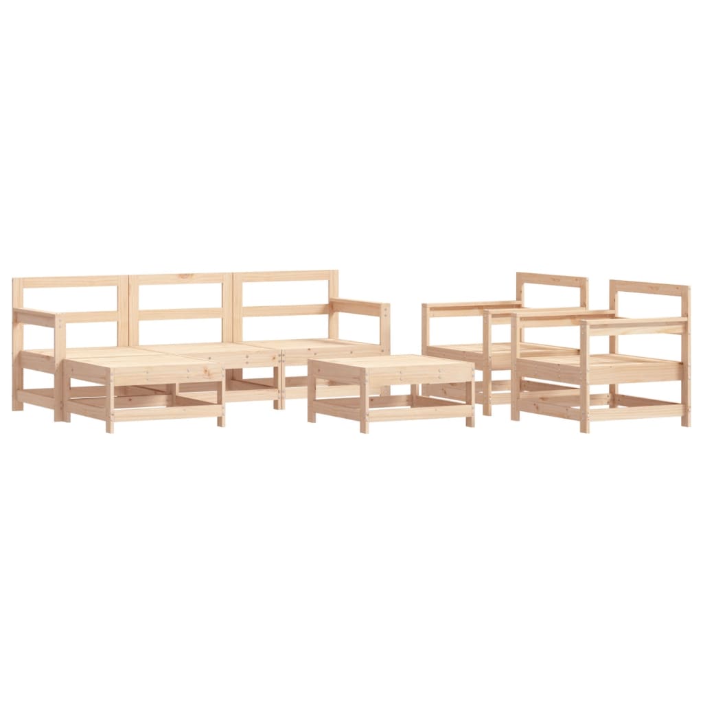 7-delige Loungeset met kussens massief teak is nu te koop bij PeponiXL, paradijselijk wonen!