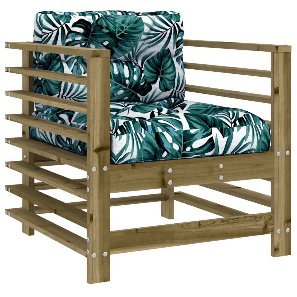 7-delige Loungeset met kussens geïmpregneerd grenenhout is nu te koop bij PeponiXL, paradijselijk wonen!