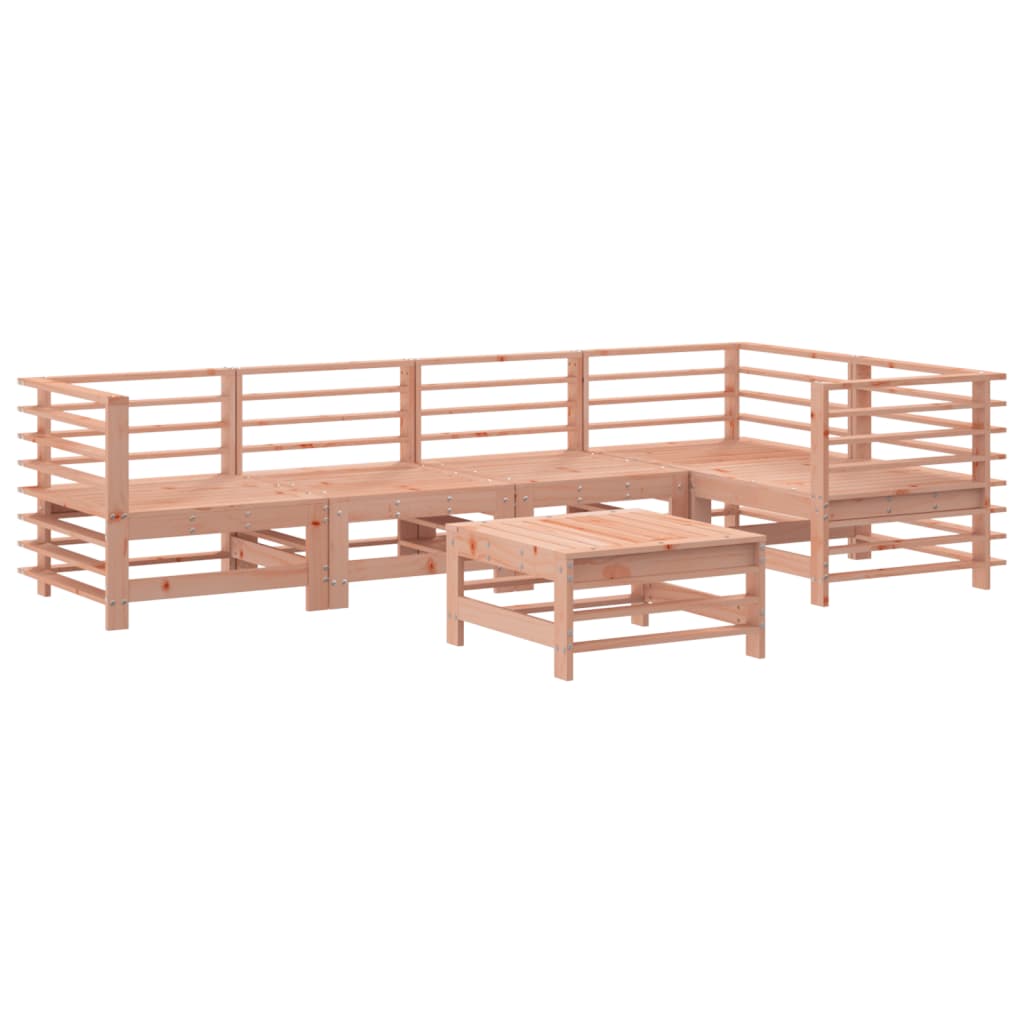 6-delige Loungeset met kussens massief douglashout is nu te koop bij PeponiXL, paradijselijk wonen!