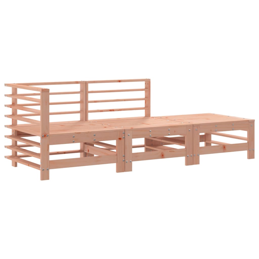 3-delige Loungeset met kussens massief douglashout is nu te koop bij PeponiXL, paradijselijk wonen!