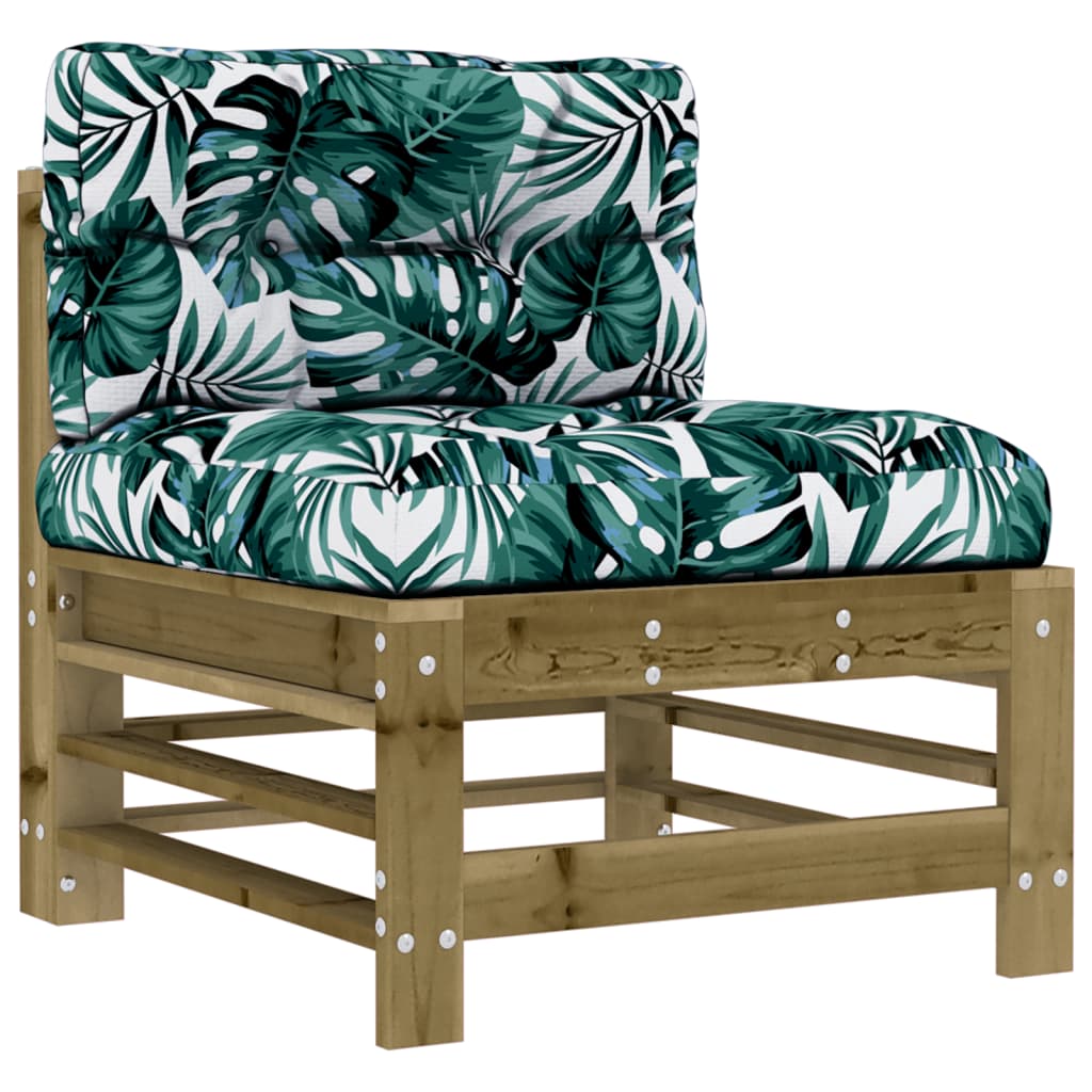 5-delige Loungeset met kussens geïmpregneerd grenenhout is nu te koop bij PeponiXL, paradijselijk wonen!