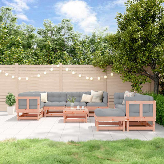 10-delige Loungeset met kussens massief douglashout is nu te koop bij PeponiXL, paradijselijk wonen!