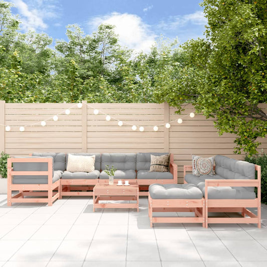 10-delige Loungeset met kussens massief douglashout is nu te koop bij PeponiXL, paradijselijk wonen!