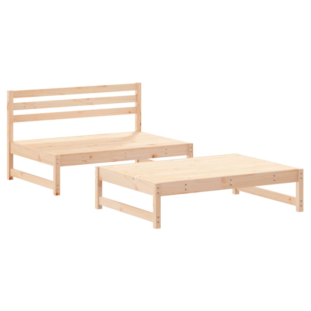 2-delige Loungeset met kussens massief grenen is nu te koop bij PeponiXL, paradijselijk wonen!